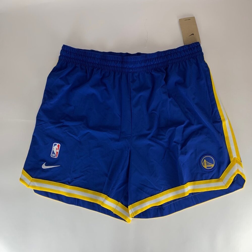 Golden State Warriors NBA Blue Nike Basketball Shorts Mens 2XL XXL New